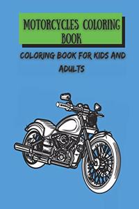 Motorcycle Coloring Book