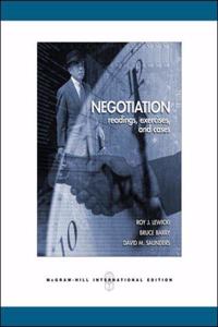 Negotiation : Readings, Exercise And Cas 5Ed (Ie) (Pb 2007)