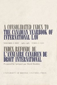 Consolidated Index to the Canadian Yearbook of International Law