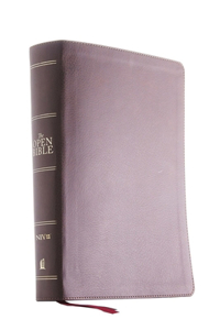 The  NIV, Open Bible, Leathersoft, Brown, Red Letter, Thumb Indexed, Comfort Print