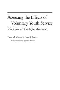 Assessing the Effects of Voluntary Youth Service