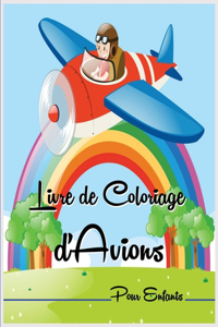 Livre de Coloriage d'Avions Pour Enfants