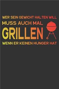 Wer sein Gewicht halten will muss auch mal