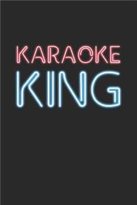 Karaoke Notebook - Funny Karaoke 'Karaoke King' Karaoke Gift for Men - Karaoke Journal