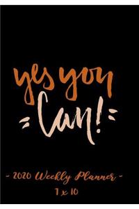 2020 Weekly Planner - Yes You Can