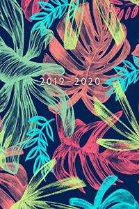 2019 - 2020: Weekly Planner Starting May 2019 - Dec 2020 8.5 x 11 Dated Agenda Appointment Calendar Organizer Book Soft-Cover Tropical