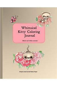 Whimsical Kitty Coloring Journal