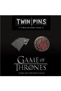 Game of Thrones Twin Pins: Stark and Targaryen Sigils