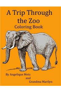 Trip Through the Zoo Coloring Book