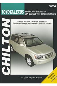 Toyota Highlander & Lexus Rx-330 99-07 (Chilton)