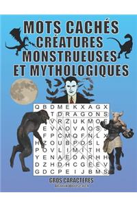 Mots Cachés Créatures Monstrueuses et Mythologiques