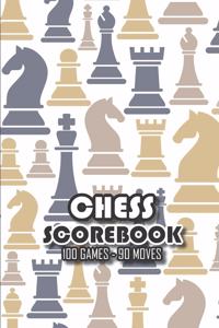 Chess Scorebook - 100 Games - 90 moves