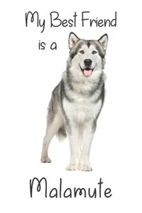My best Friend is a Malamute (Squared Paper)