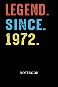 Legend Since 1972 Notebook