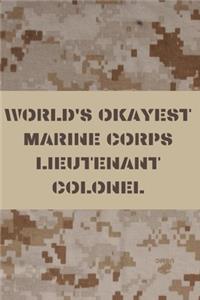 World's Okayest Marine Corps Lieutenant Colonel