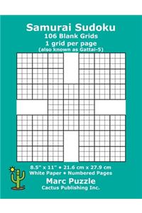 Samurai Sudoku - 106 Blank Grids