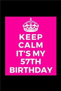 I Can't Keep Calm It's My 57th Birthday