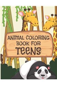 Animal Coloring Book For Teens