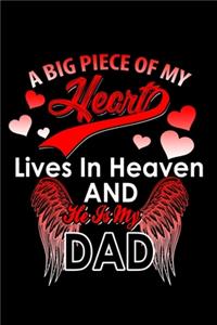 A Big Piece Of My Heart Lives In Heaven And He Is My Dad