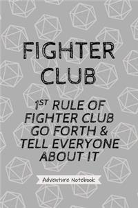 Fighter Club - Adventure Notebook