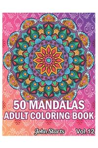 50 Mandalas Adults Coloring Book