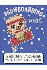 Snowboarding Legend Primary Journal With Picture Box