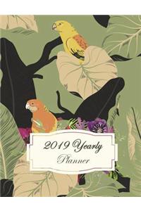 2019 Yearly Planner: Yearly Calendar Book. Monthly, Yearly Calendar Planner, Daily Weekly Monthly Planner, Organizer, Agenda, 242 Pages Large 8.5