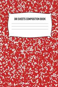 300 Sheets Composition Book