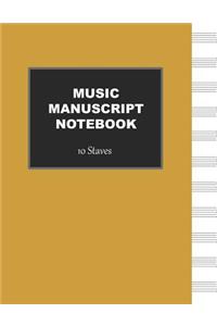 Music Manuscript Notebook
