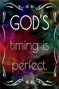 God's Timing Is Perfect: 100 Page Lined Journal - 6