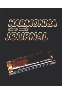 Harmonica Player Music Journal