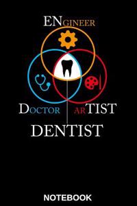 Dental Dentist Notebook Journal: The Perfect Gift Journal Notebook for Dentist, Dentists, Dental Assistant, Dental Technician, Surgeon, Orthodontist, Whether Privately or in Your Practice, This Notebookis for All Your Notes (6x9, 110 Sites, Softcov