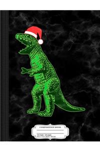 Santasaurus Santa Dinosaur Composition Notebook