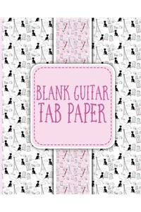 Blank Guitar Tab Paper