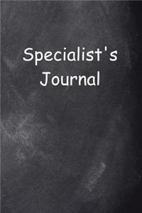 Specialist's Journal Chalkboard Design