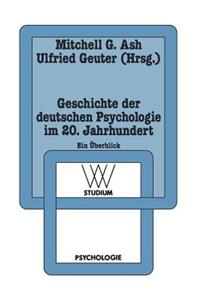 Geschichte Der Deutschen Psychologie Im 20. Jahrhundert