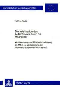 Die Information Des Aufsichtsrats Durch Die Mitarbeiter