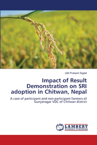 Impact of Result Demonstration on SRI adoption in Chitwan, Nepal