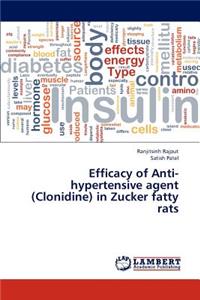 Efficacy of Anti-Hypertensive Agent (Clonidine) in Zucker Fatty Rats