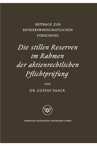 Die Stillen Reserven Im Rahmen Der Aktienrechtlichen Pflichtprüfung