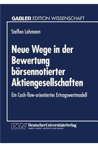 Neue Wege in Der Bewertung Börsennotierter Aktiengesellschaften