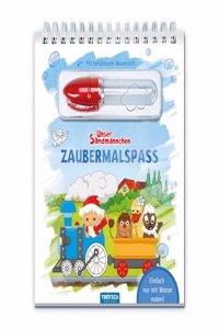 Trotsch Unser Sandmannchen Magic Painting Fun with Water Pen: Colouring Pad with Refillable Water Colouring Pen