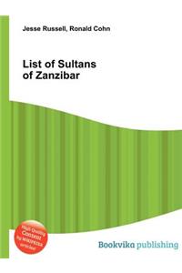 List of Sultans of Zanzibar