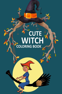 Cute Witch Coloring Book
