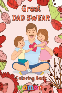 Great Dad Swear Coloring Book women