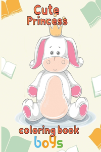 Cute Princess Coloring Book Boys