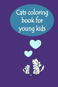 cats coloring book for young kids