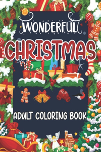Wonderful Christmas Adult Coloring Book