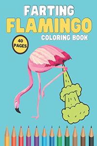 Farting Flamingo Coloring Book