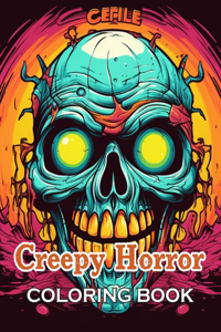 Creepy Horror Coloring Book for Adults